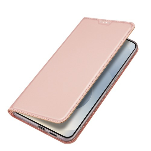 Samsung Galaxy S25 Edge Flip Wallet Cover Leder Tasche - Rosa