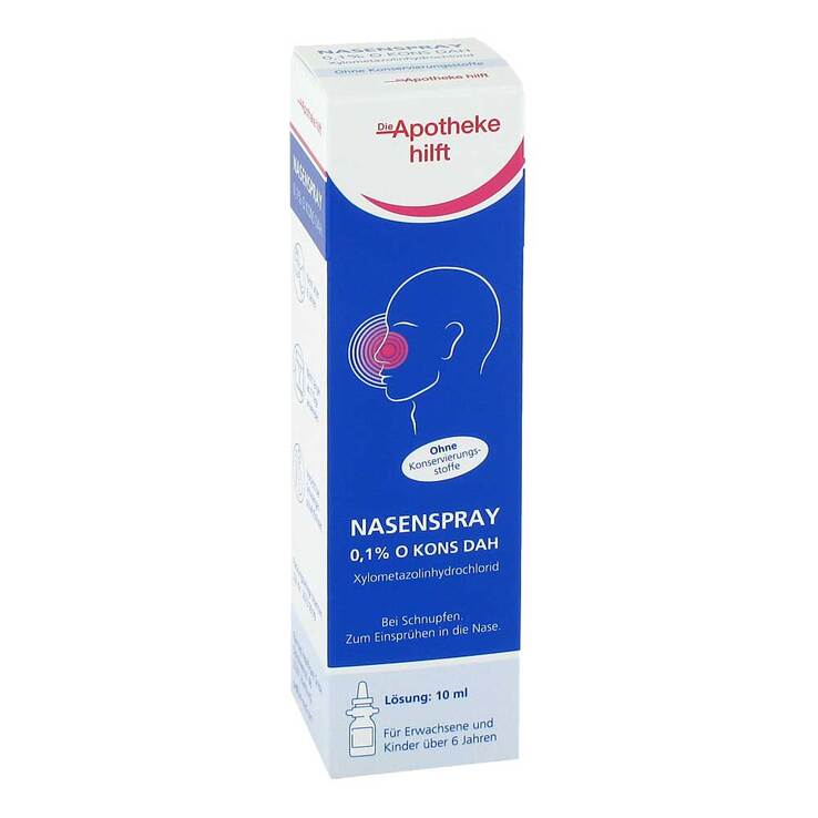 Nasenspray 0,1% O Kons Dah Lösung, 10 ml