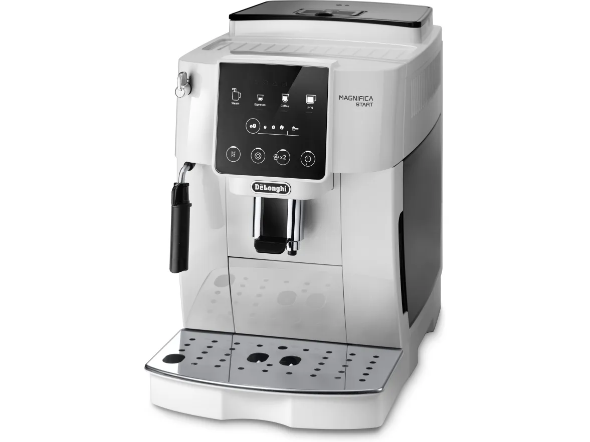 De'Longhi Magnifica Start ECAM220.20.W - Automatisk kaffemaskine med mælkeskummer - 15 bar - hvid