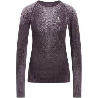 Odlo Performance Warm Blackcomb Funktionsshirt Lang Gray Ridge Damen