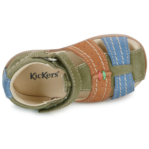 Kickers - BIGBAZAR-2 - Kaki / Marron / Bleu