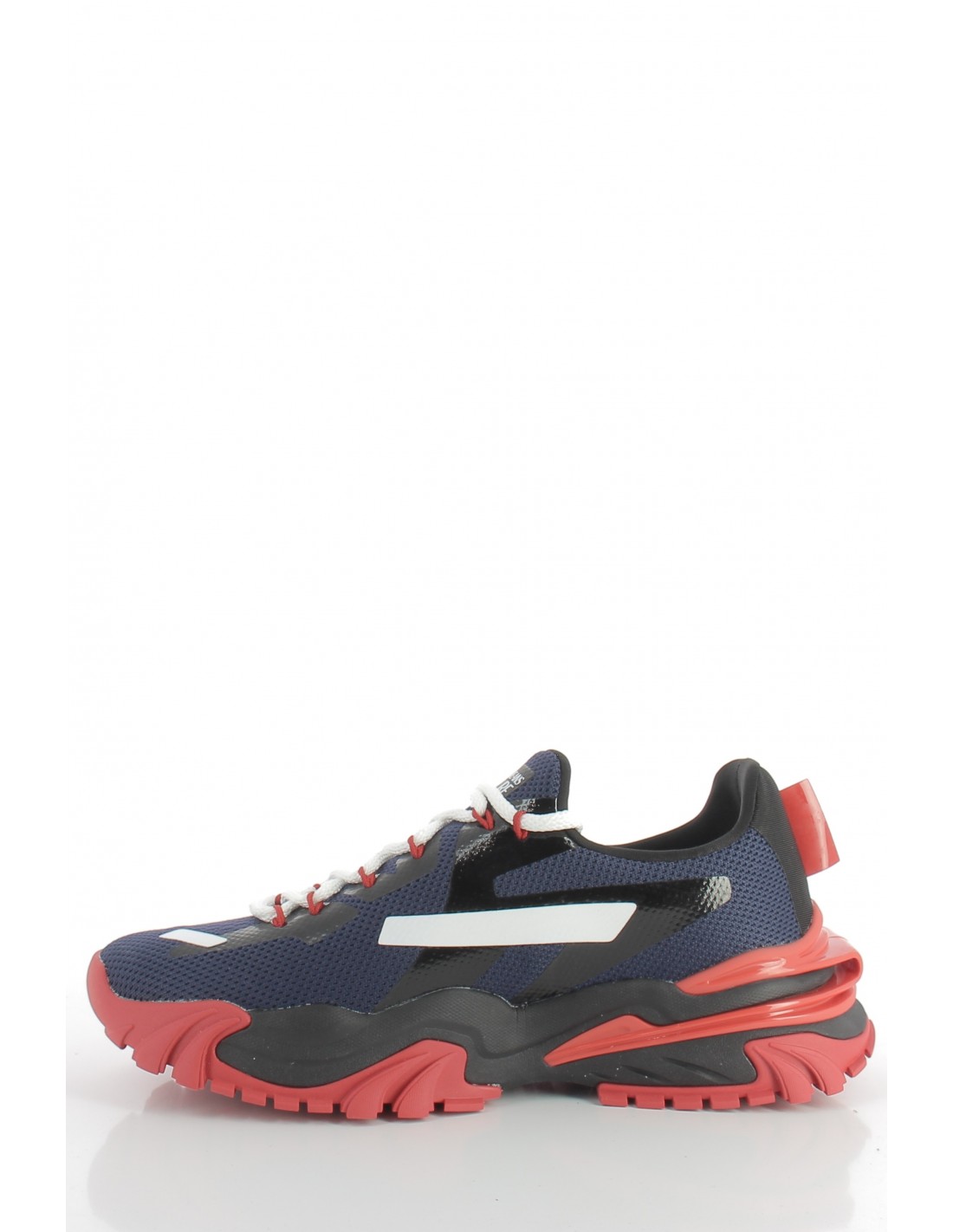 versace Baskets de ville homme new trail trek noir/rouge