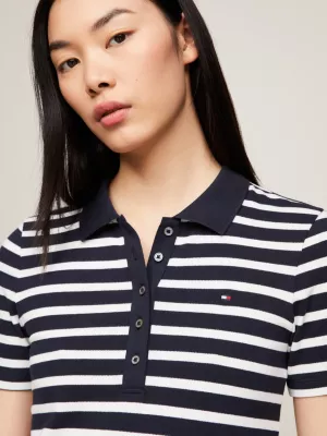 Polo listrada slim fit da coleção 1985