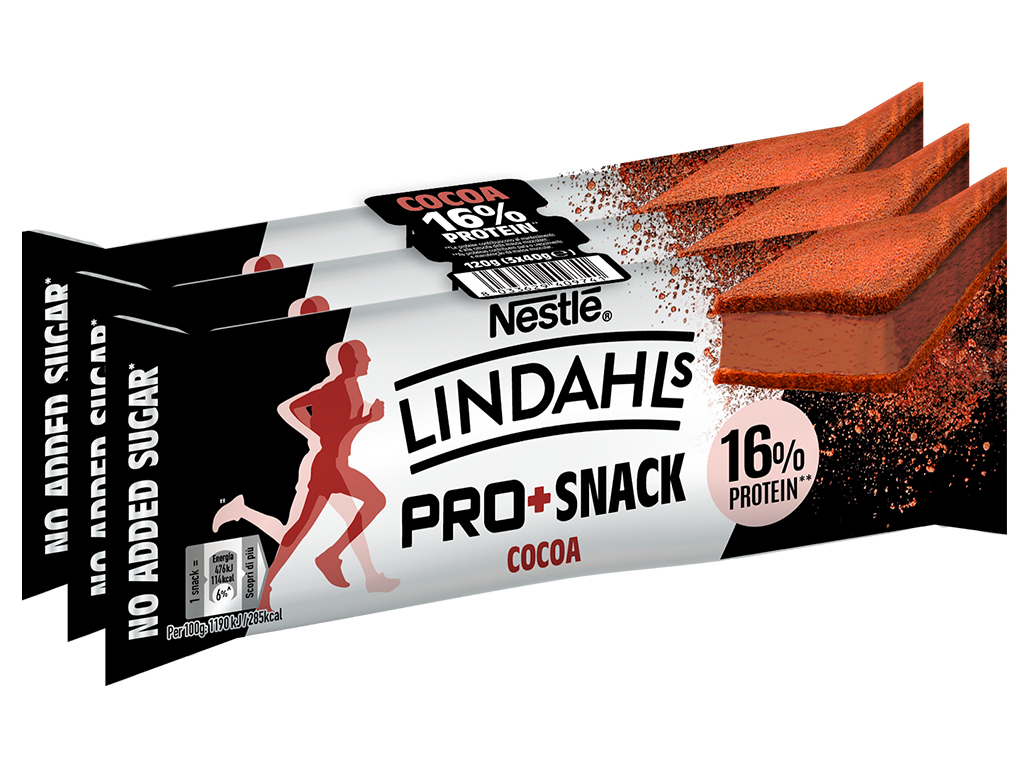 SNACK PROTEICO LINDAHLS CACAU 3X40G