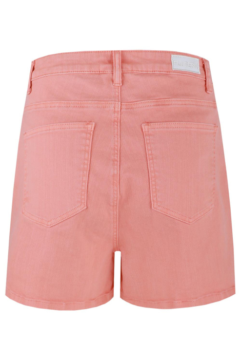 Fluresk oranje dames korte broek