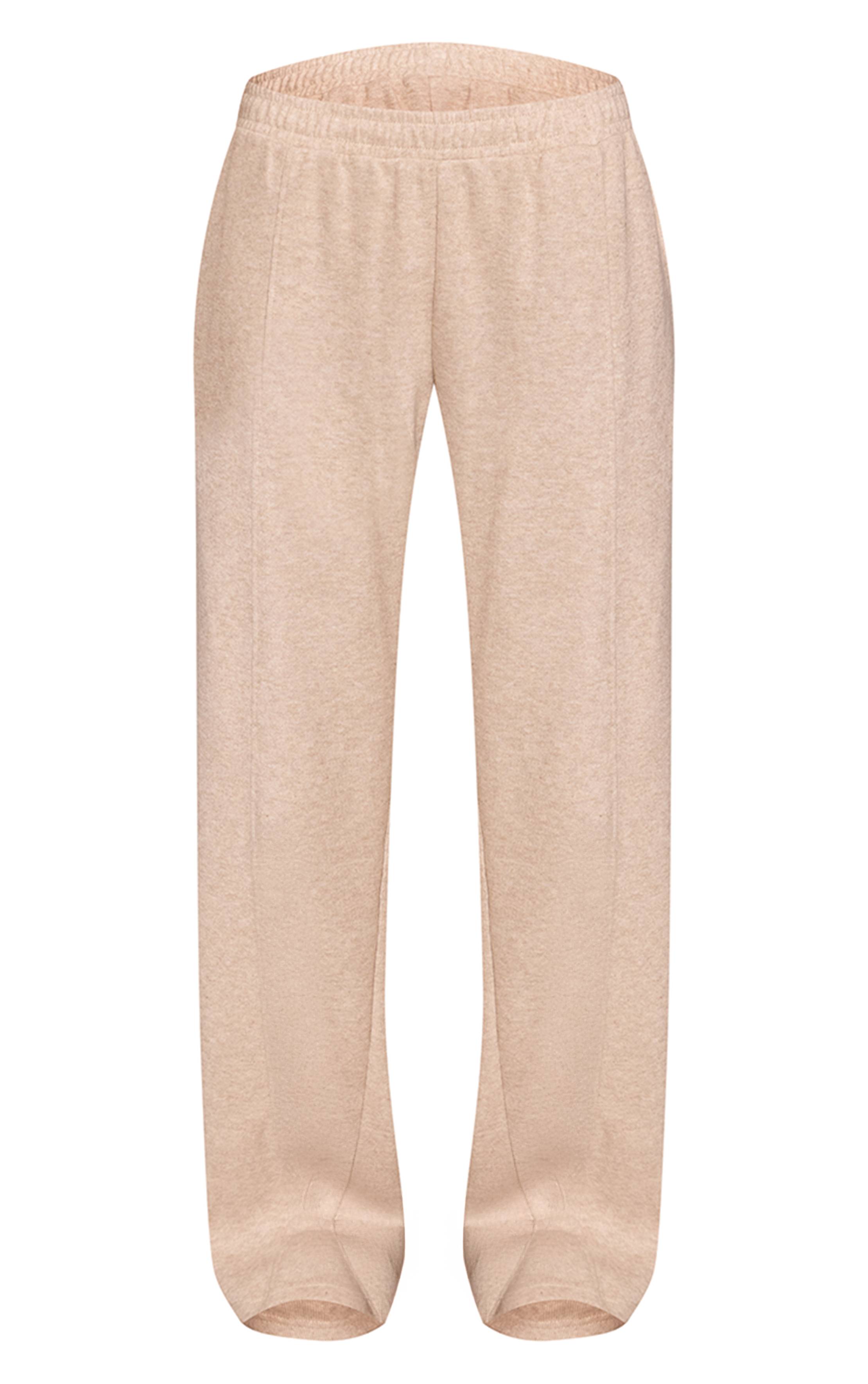 Moka Pantalon De Jogging Droit En Maille Côtelée Douce