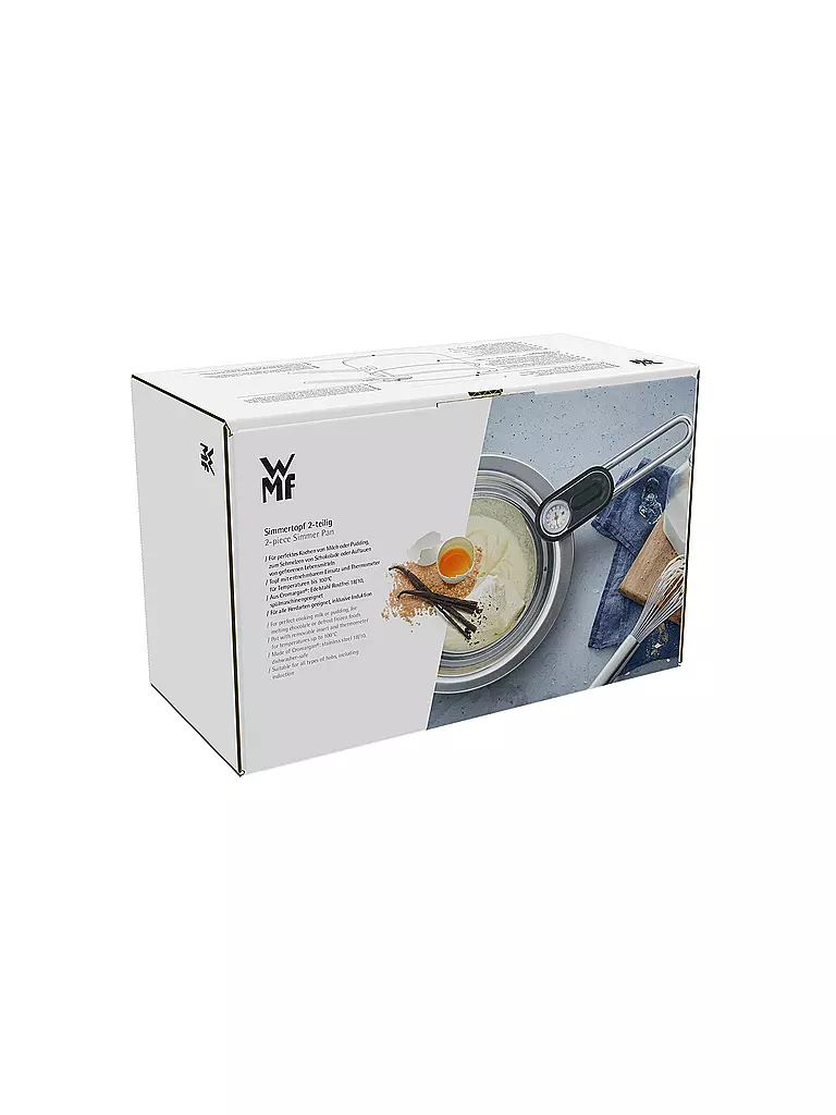 WMF Simmertopf mit Temperaturanzeige und Einsatz 18 cm silber
