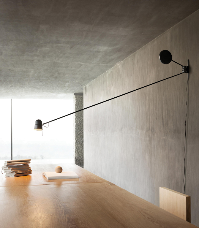 Luceplan Counterbalance wandlamp LED 199x76,2 zwart