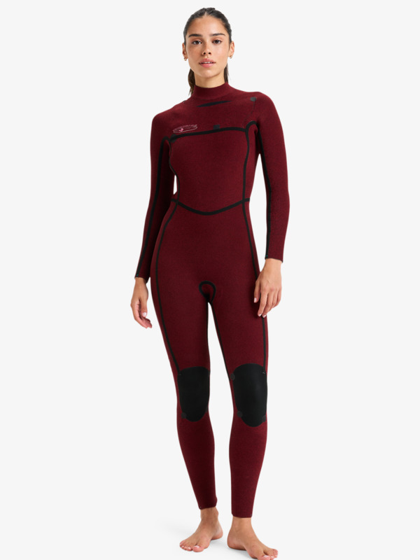 4/3 Rise Natural Combinaison de surf zip poitrine Noir Femme