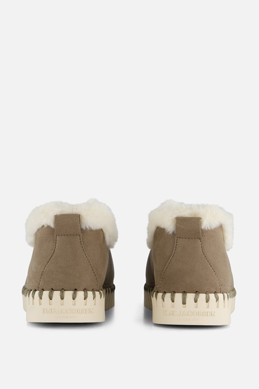 Ilse Jacobsen Pantoffels taupe Suede
