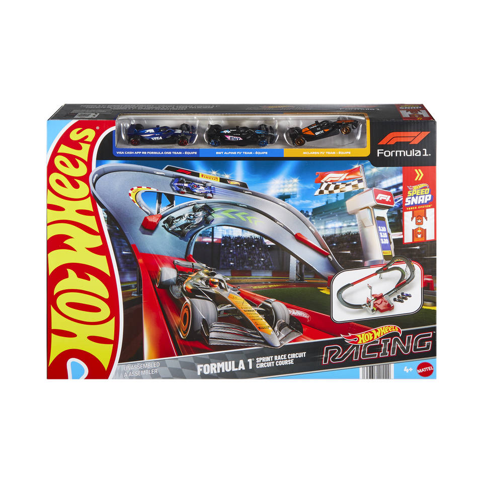 Hot Wheels Racing Fomula 1 sprint- en racecircuit