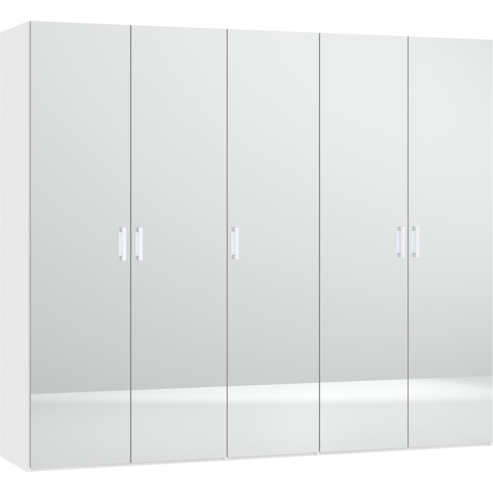 Schrank Schweizer 109 weiss, mit Spiegel