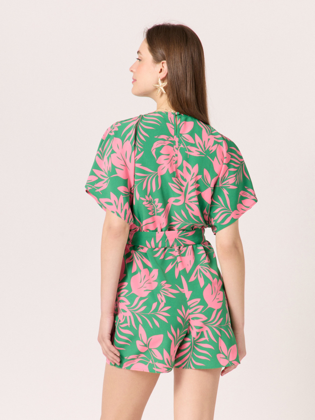 Combinaison short imprimé