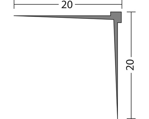 Schildershoeklijst, behanghoeklijst, hard PVC, wit, 20x20x2600 mm