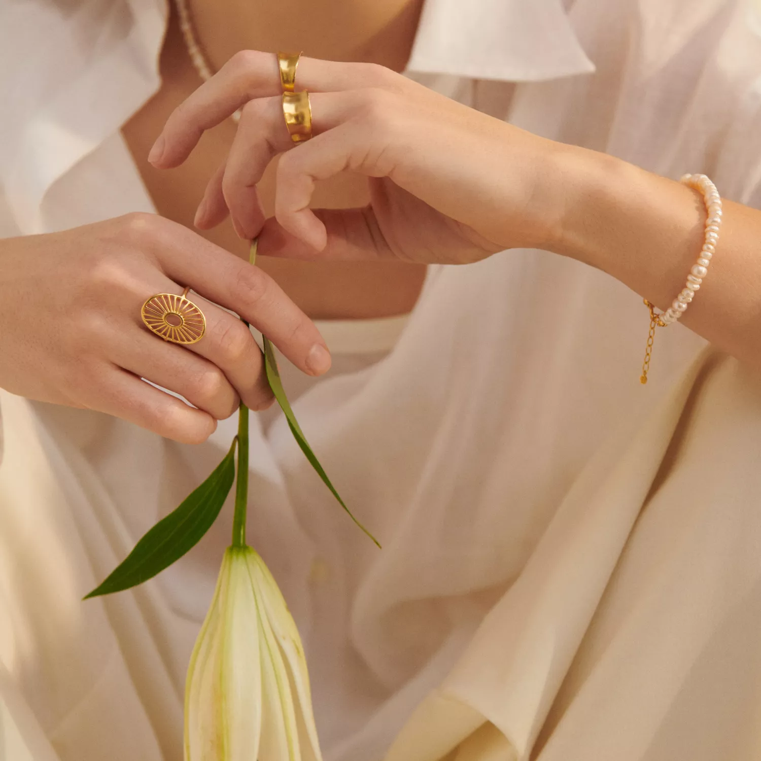 Pernille Corydon Liberty Armbånd 18 kt. Forgyldt Sølv b-439-gp