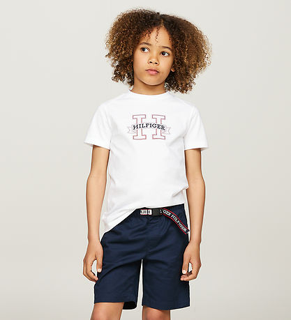 Tommy Hilfiger T-shirt - Print Regular - Hvid