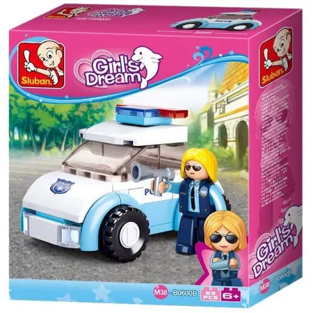 Sluban Girls Dream Polizist mit Polizeiwagen