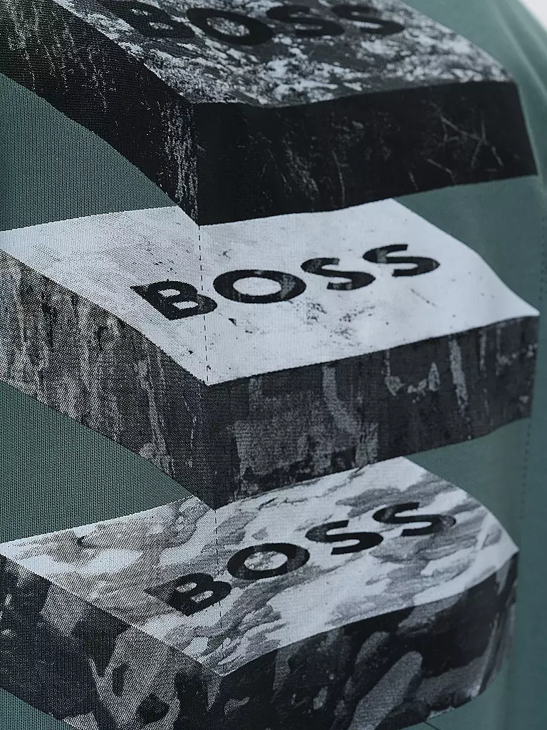 BOSS T-Shirt GEOLOGICAL petrol
