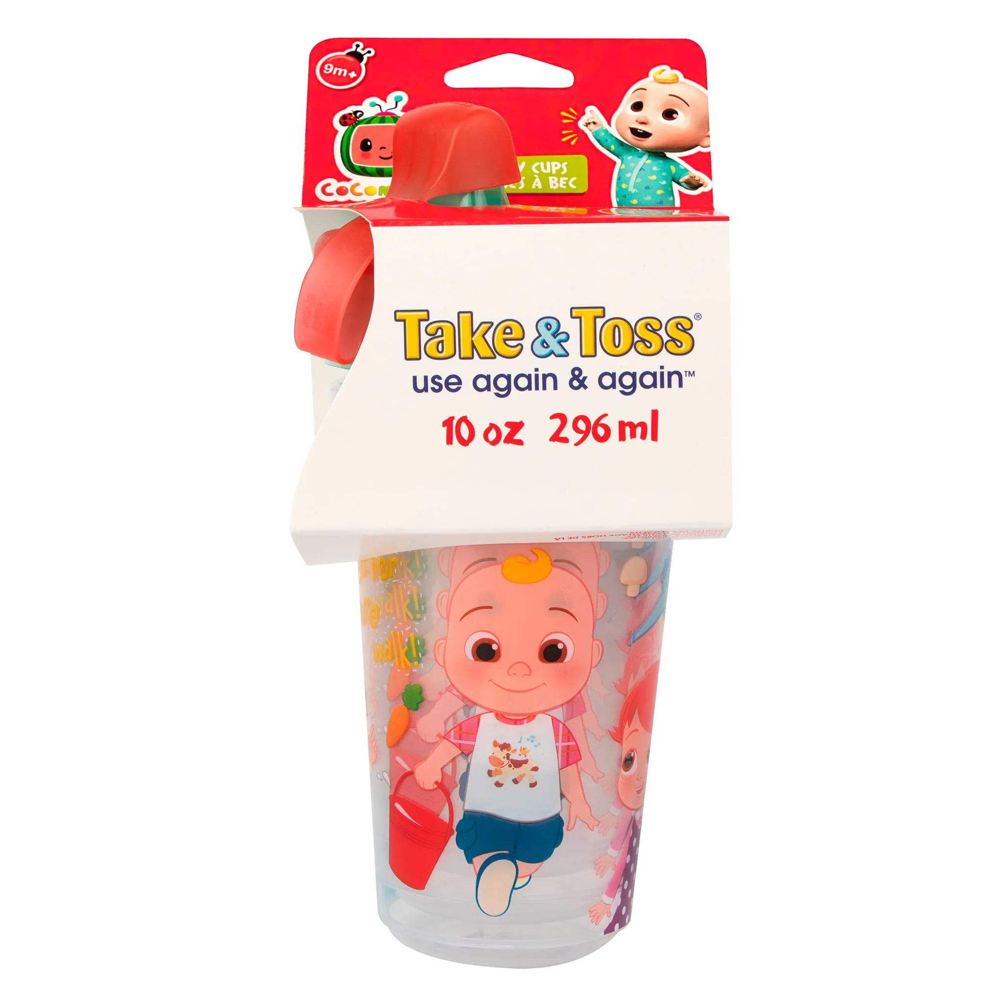 Cocomelon Gobelets à Bec Cocomelon 10oz Paquet de 4