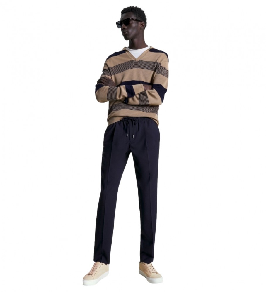 Tênis Tommy Hilfiger rosa de camurça com monograma