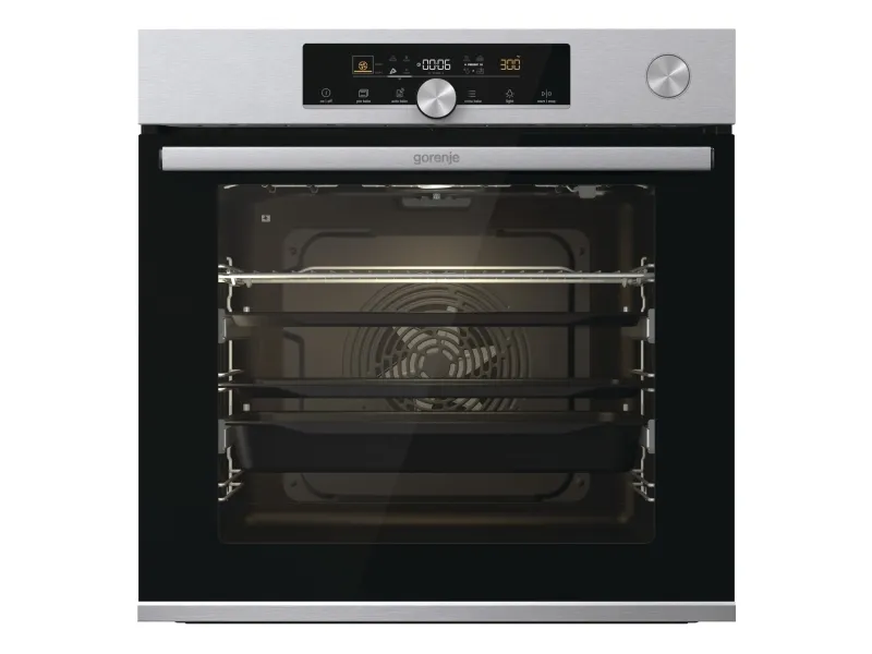 Gorenje Advanced BSA6747A04X - Ovn - med dampfunktion - til indbygning - niche - bredde: 56 cm - dybde: 55 cm - højde: 59 cm - med selv-rengøring - Klasse A  - rustfrit stål