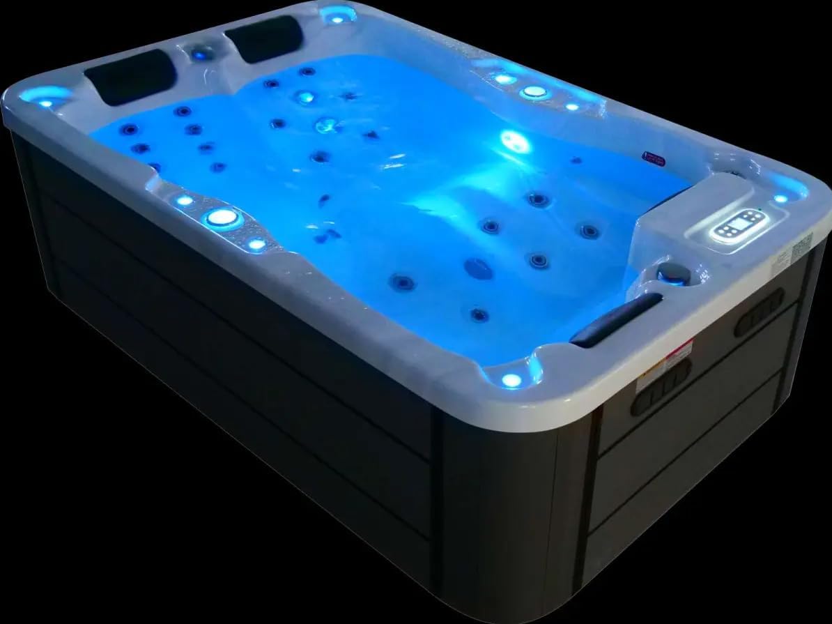 King-Spa Whirlpool Outdoor Aussenwhirlpool HotTub WLAN Pool NEU W195SL 2-3P White