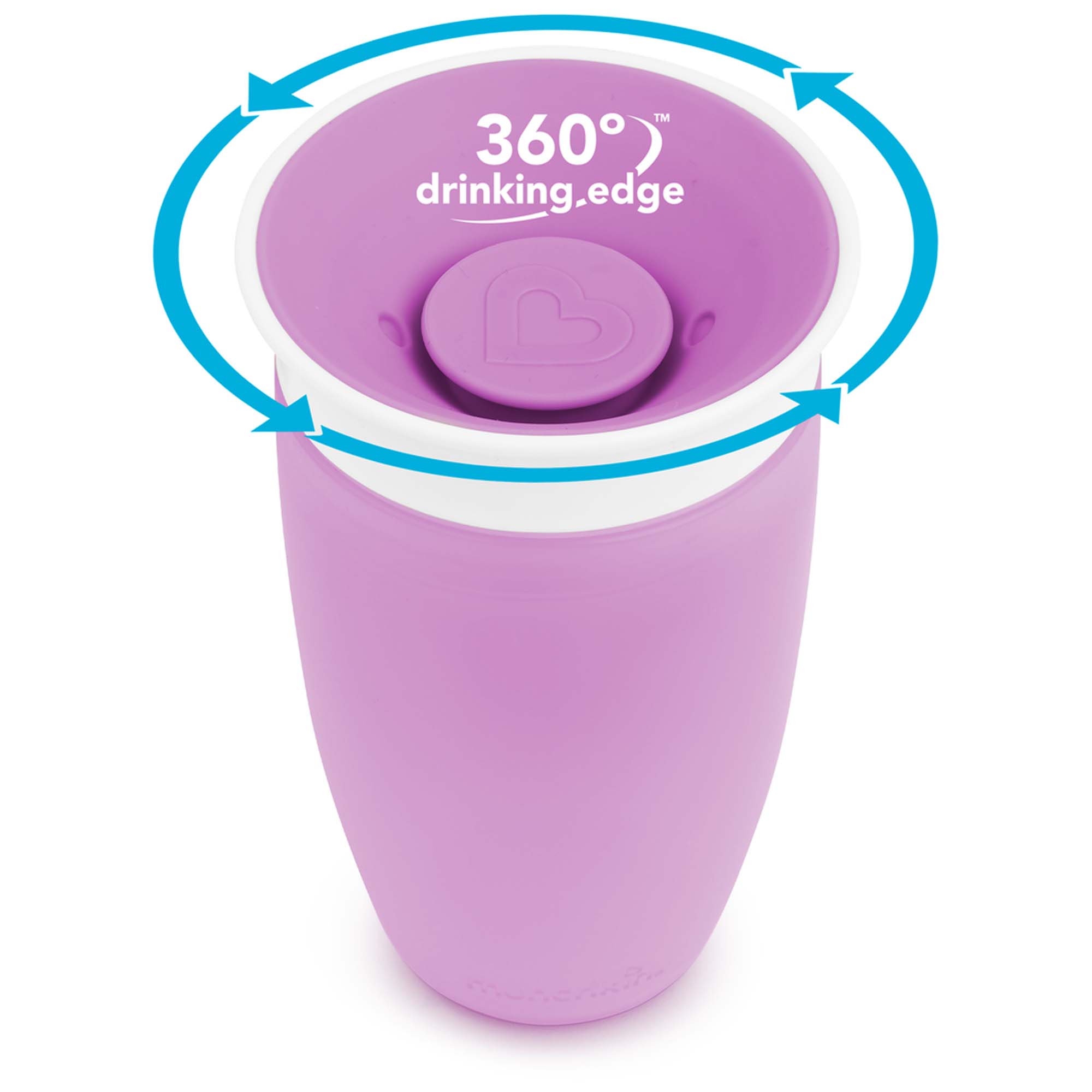 Munchkin drinkbeker Miracle 360 graden - 296 ml 12+ maanden paars