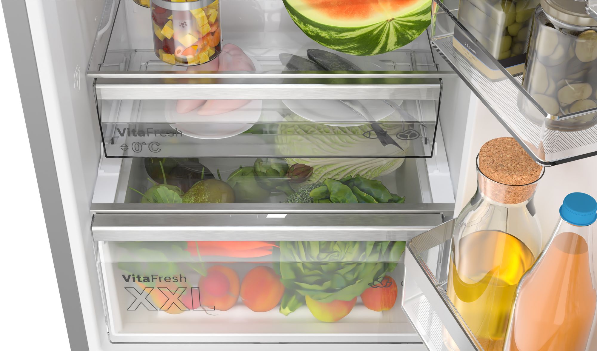 PRODUTO RECONDICIONADO # Refrigerador Combinado Independente Série 6 203 x 60 cm Aço Inoxidável Resistente a Impressões Digitais KGN39AIAT-B