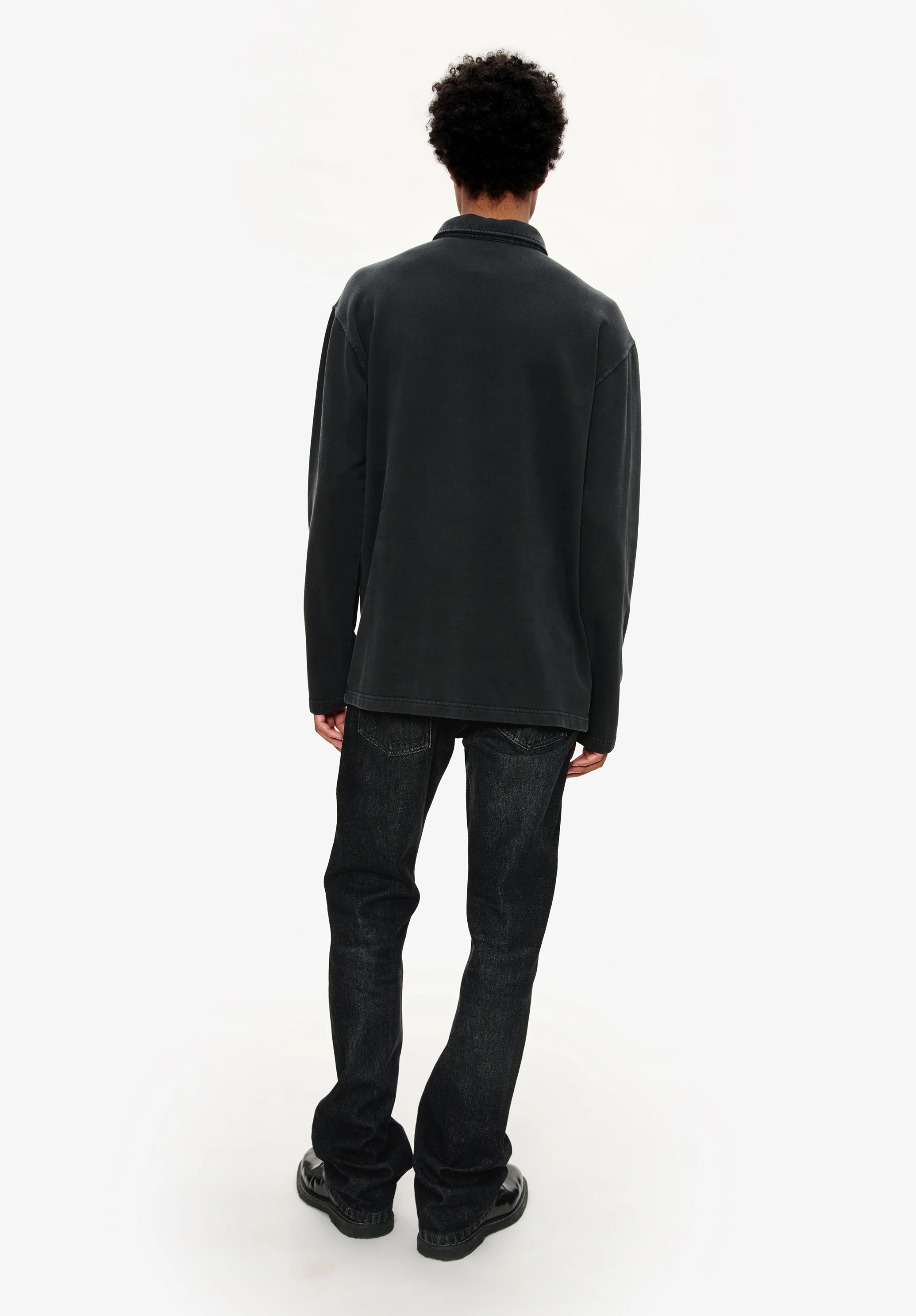 polo manches longues - Noir