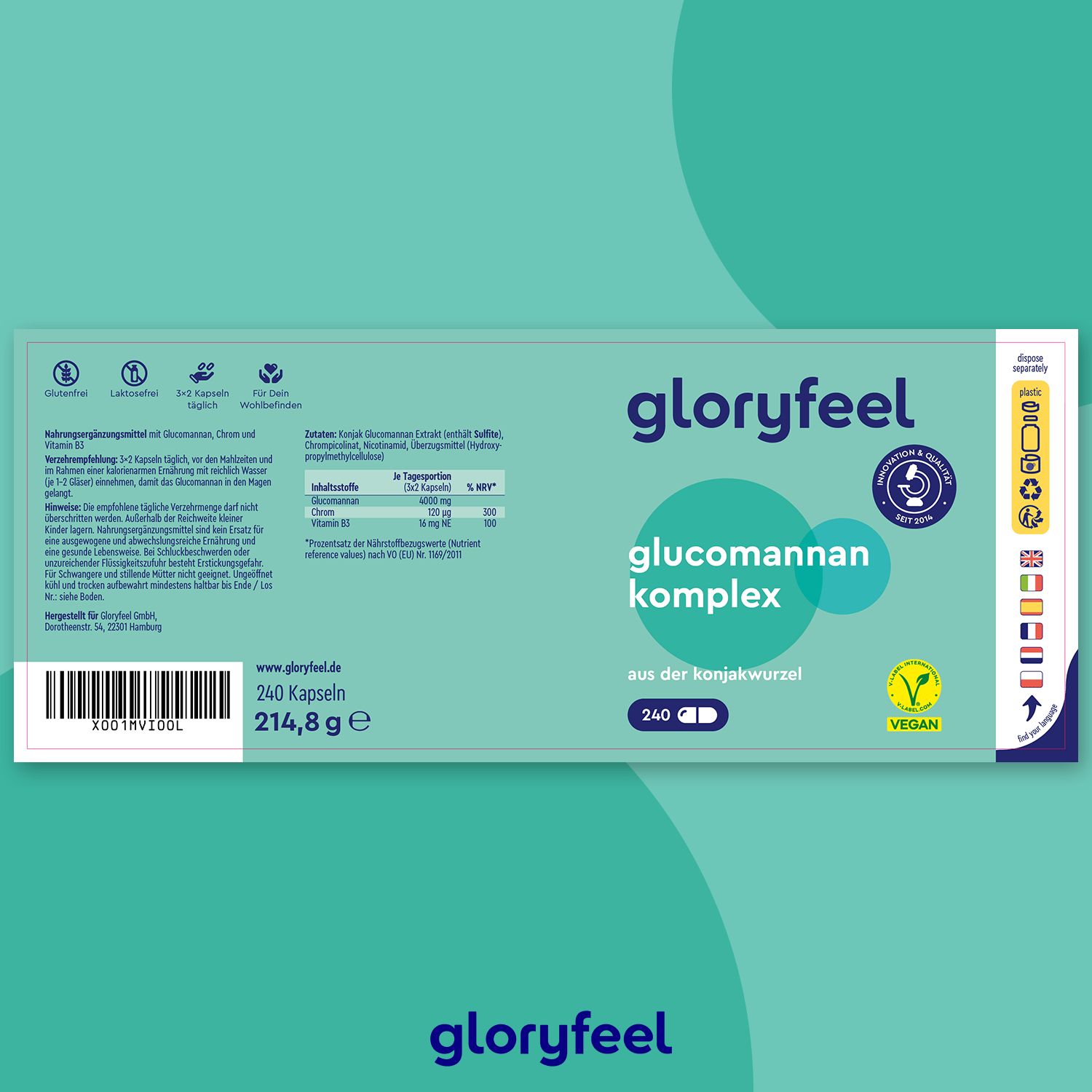 gloryfeel® Glucomannan Kapseln