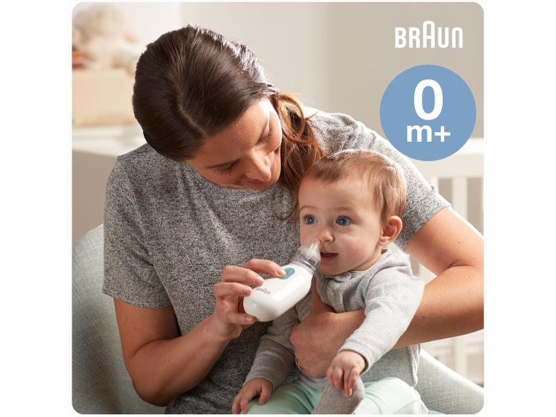 Braun Nasensauger BNA 100 Weiss Nasenschleimentferner