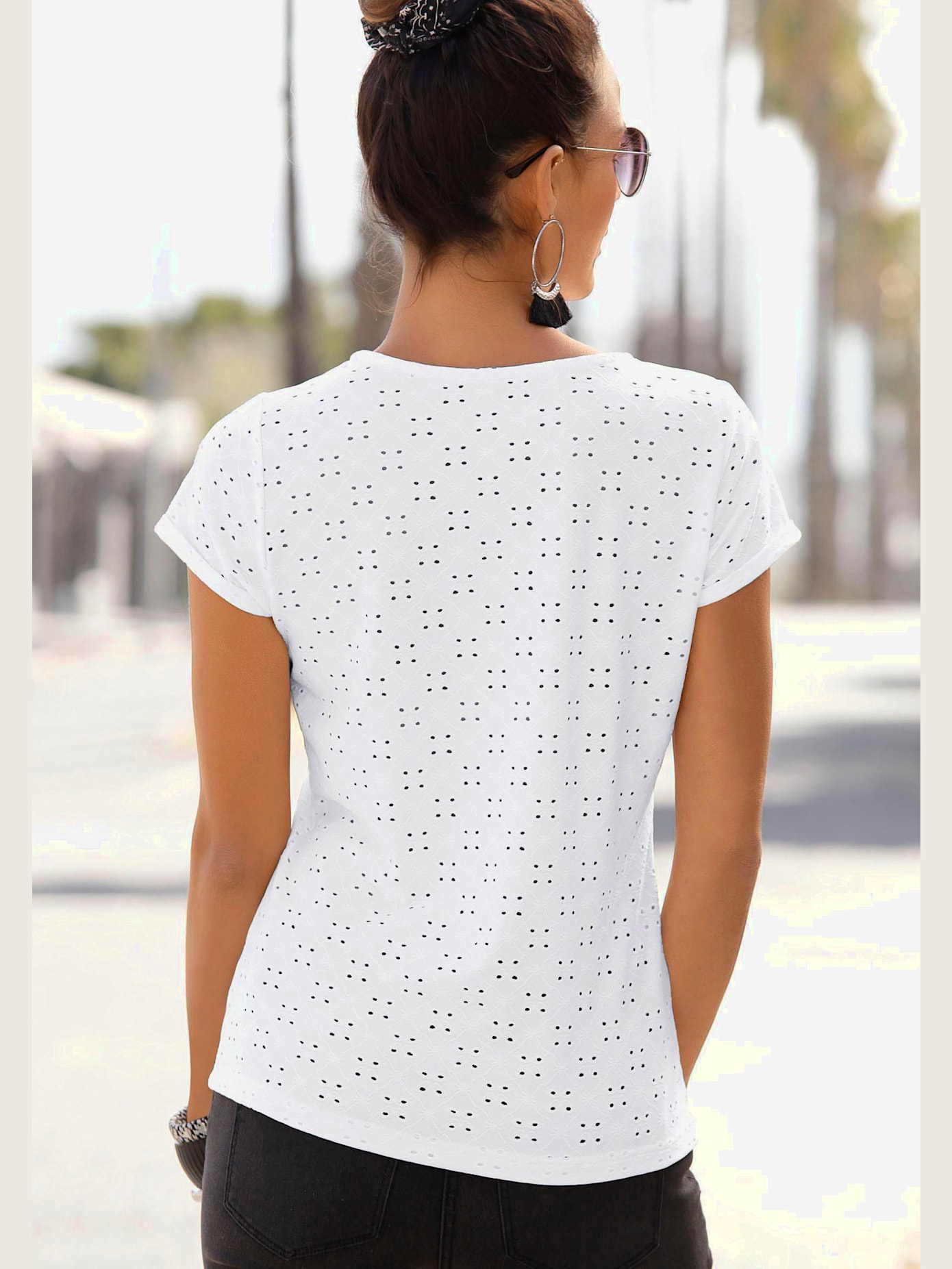 T-shirt de plage encolure ronde