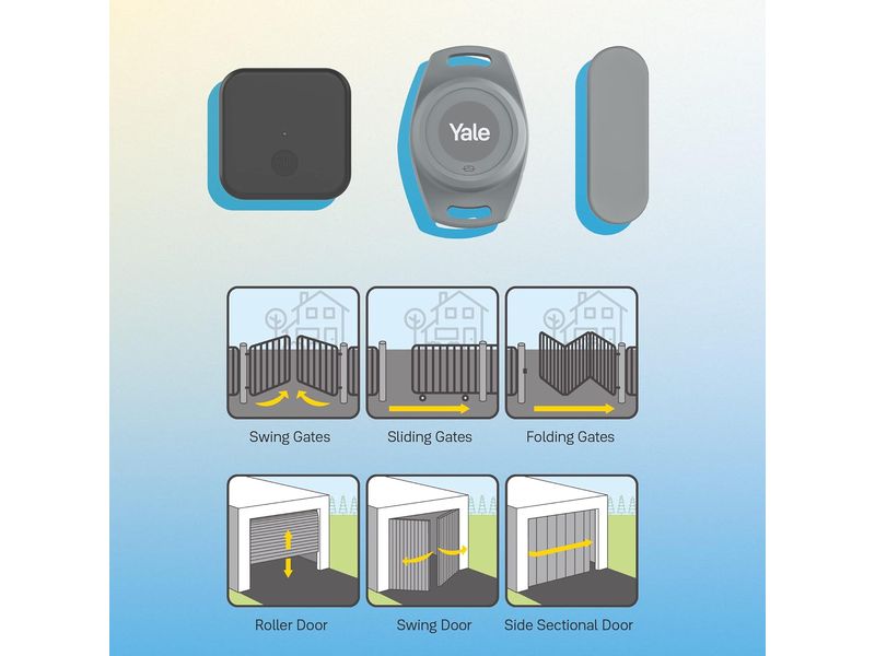 Yale Smart Gate Opener Intelligenter Toröffner mit Positionssensor und Magnet
