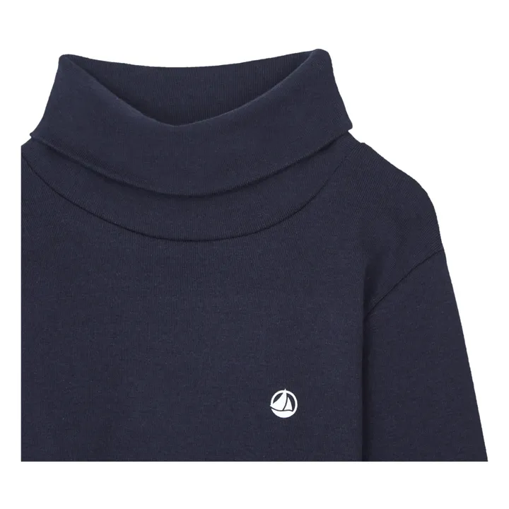 Petit Bateau Sous-Pull Coton Bio | Bleu marine
