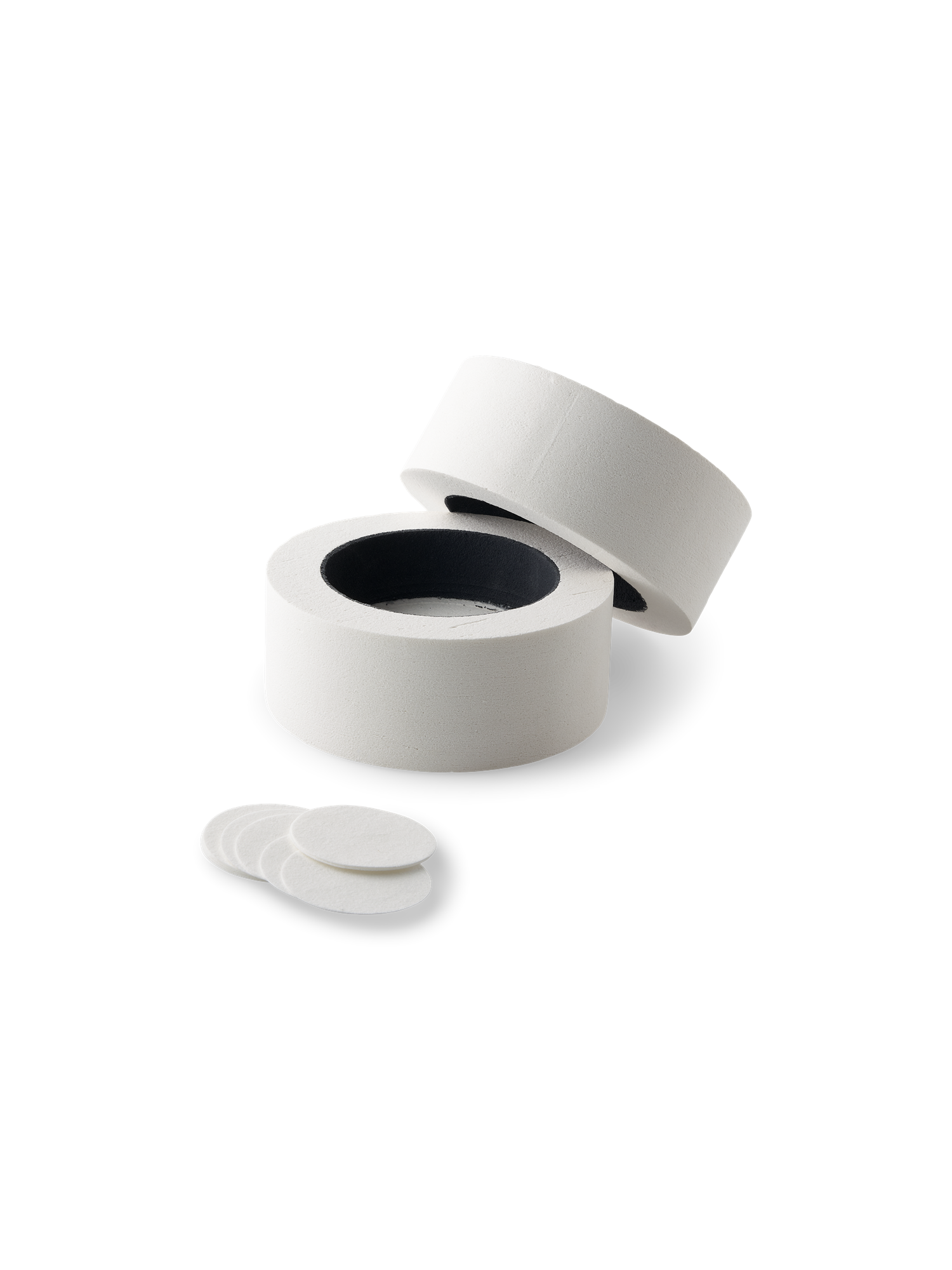 Mikrobølgeovnskiln til ler | Ø19 cm. Inkl. fiberpapir. | White