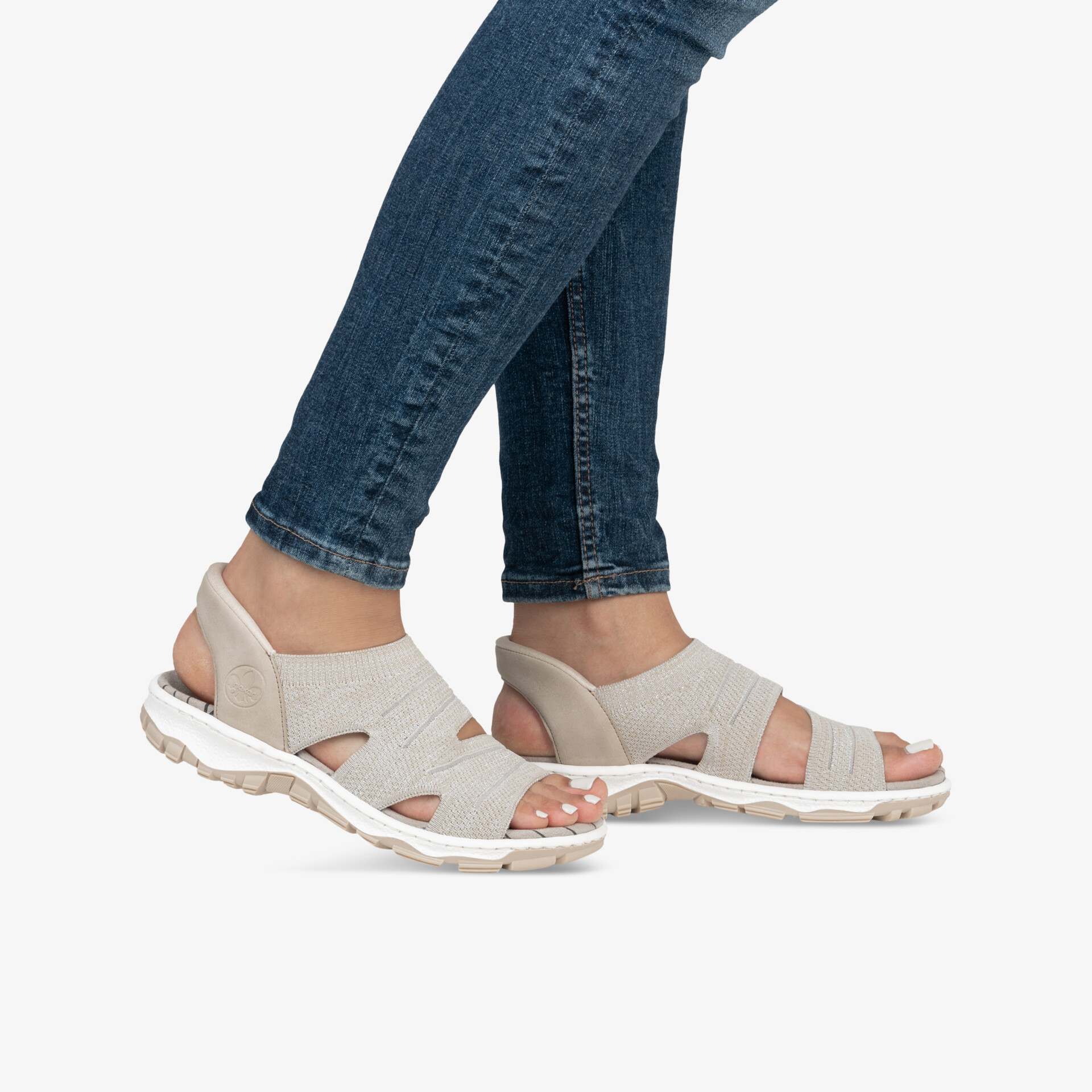 rieker Damen Sandalen beige