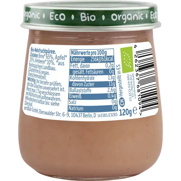 Bio Baby Birne, Apfel & Himbeere