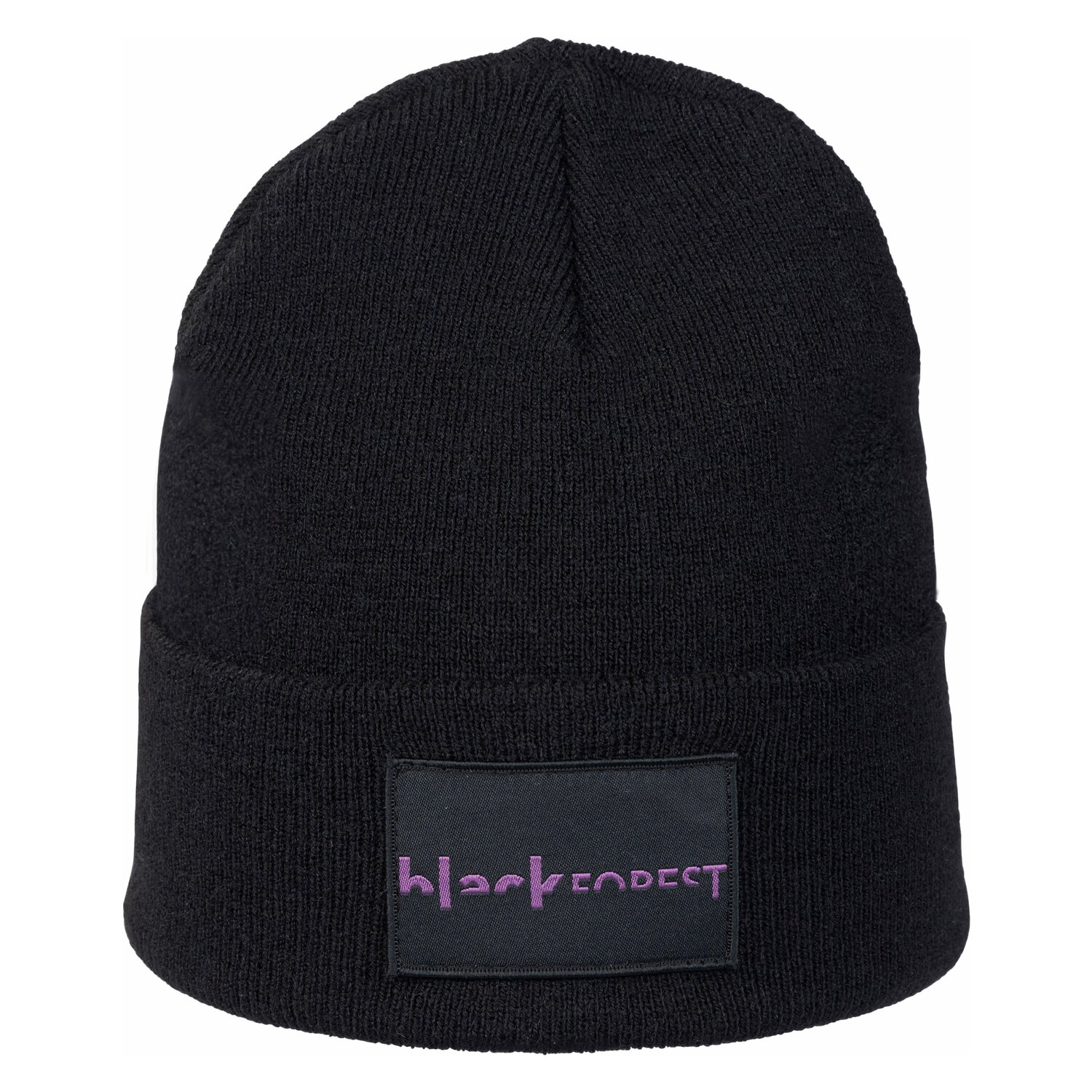 black forest Strickmütze mit Logopatch  - black - Einheitsgröße