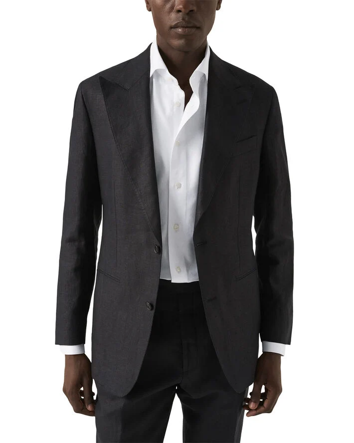 ETON Contemporary Fit White Melange Semi Solid Fine Twill Shirt Hvid