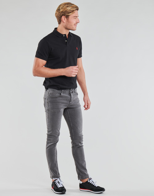 Polo Ralph Lauren - POLO AJUSTE DROIT EN COTON BASIC MESH LOGO PONY PLAYER Negro