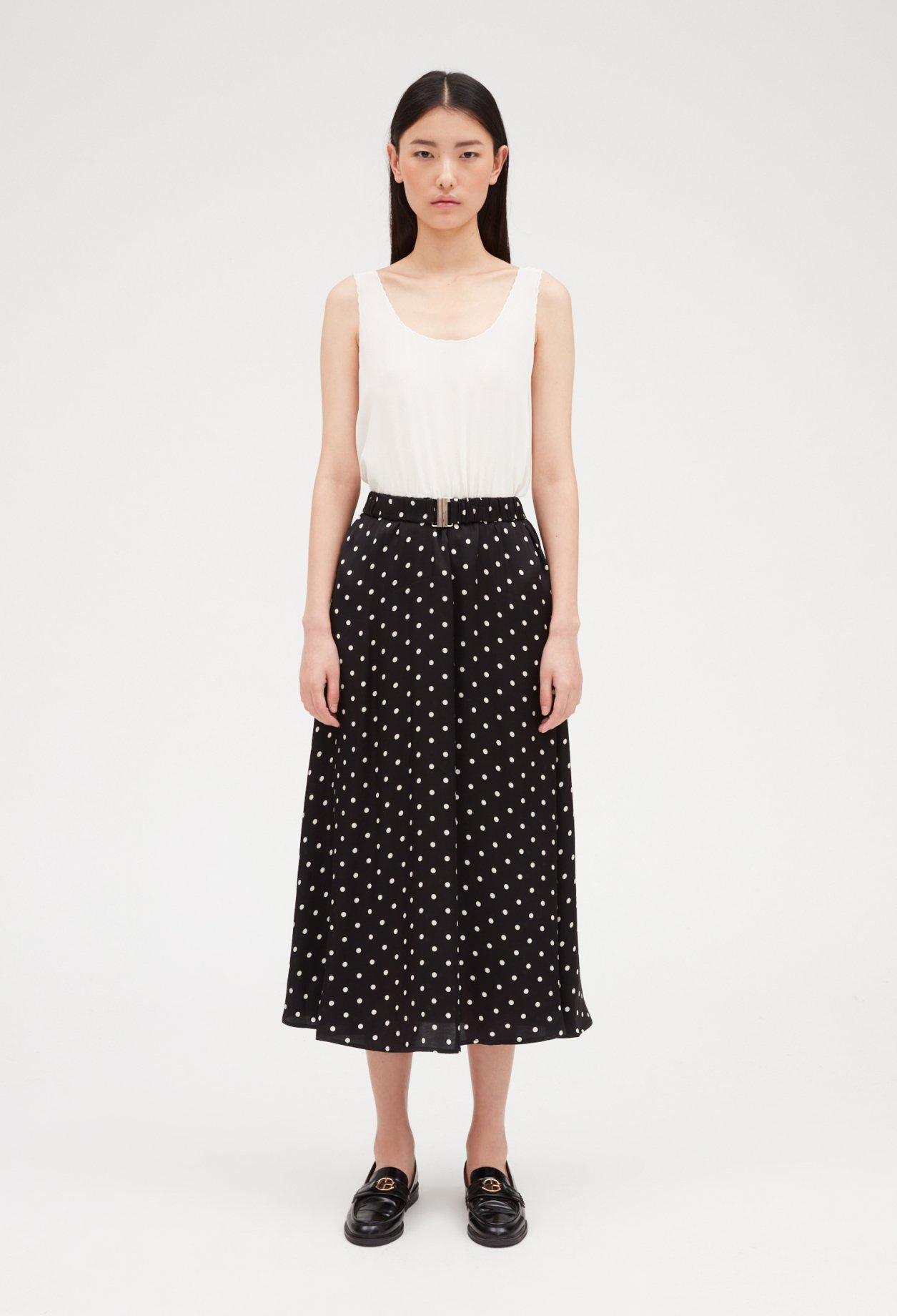 Robe midi bicolore