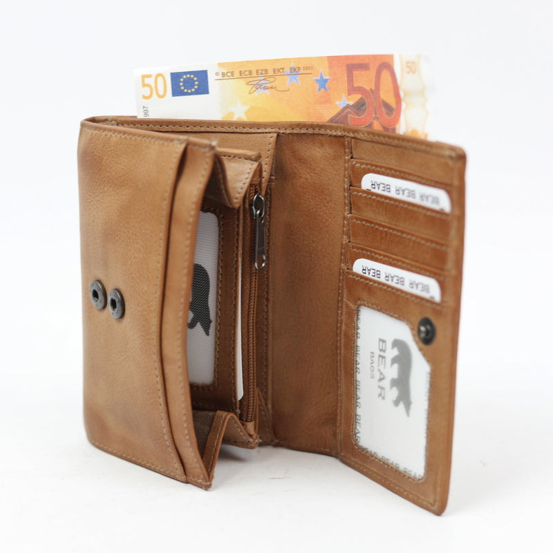 Bear Design Dames Portemonnee CP 5066 Cognac