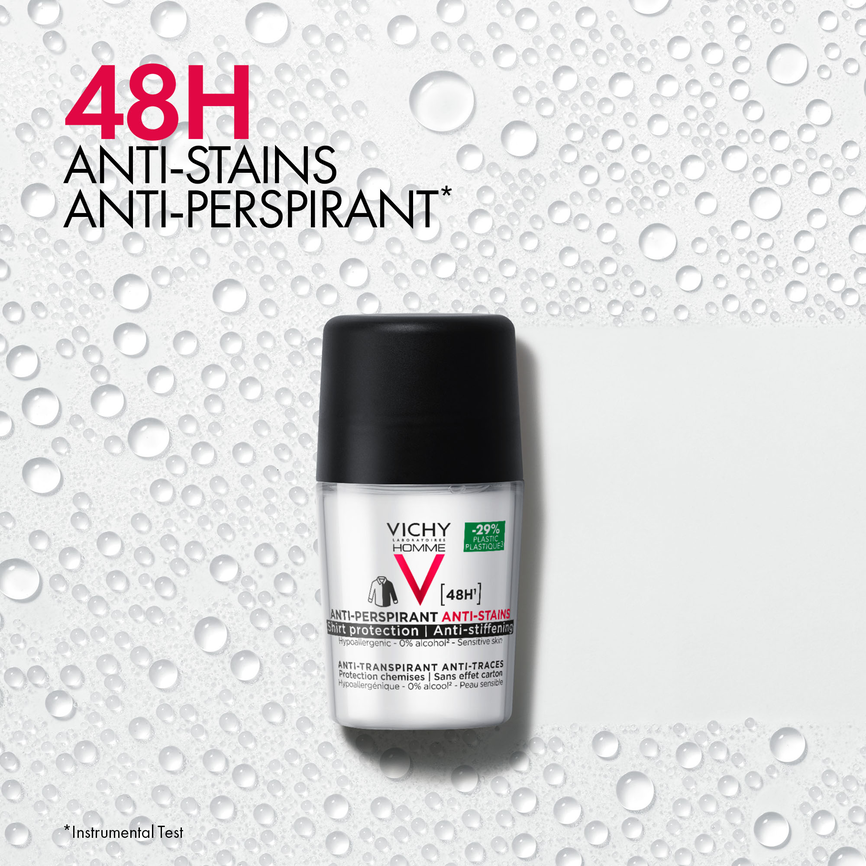 Vichy Homme 48H Anti-Stains Antiperspirant deodorant 50 ml