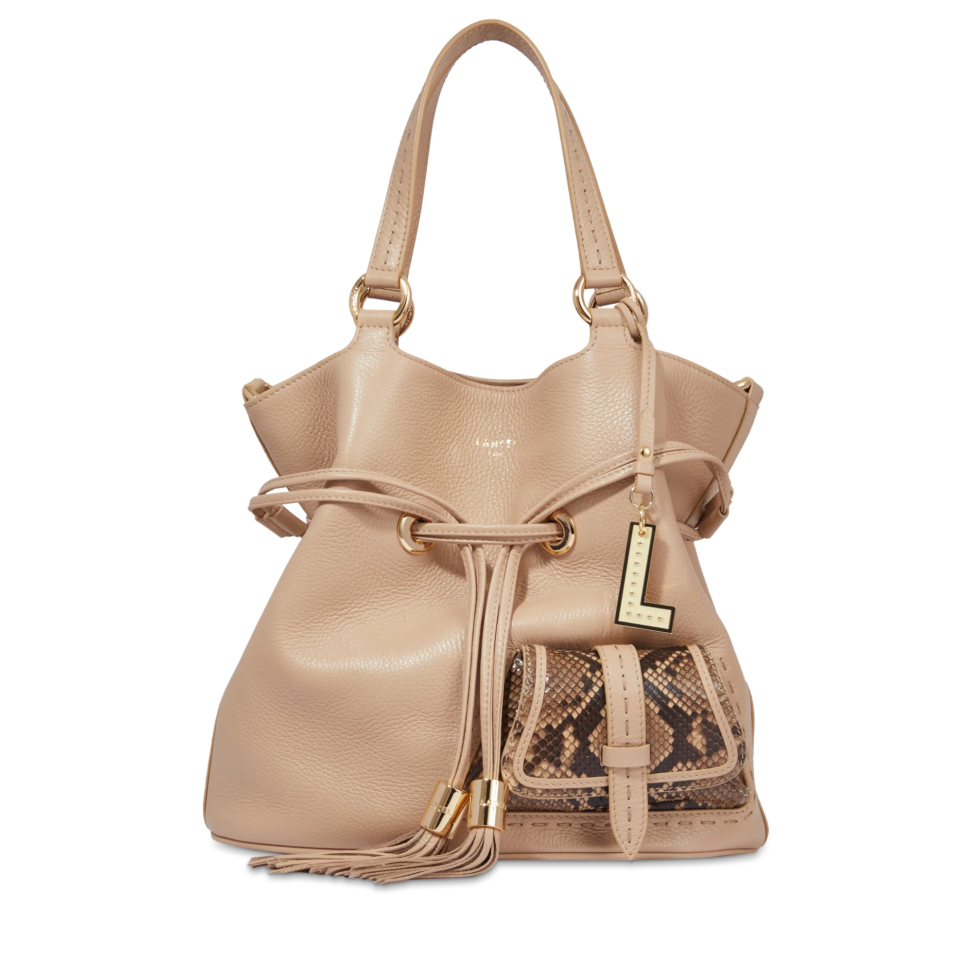 M bucket bag Premier Flirt de Lancel-Cappuccino/Dore