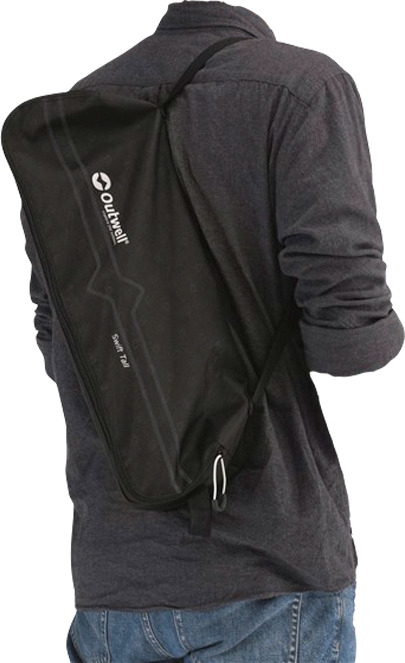 Outwell Emilio Black Klappstuhl mit Nackenstütze 65 x 44 x 101 cm