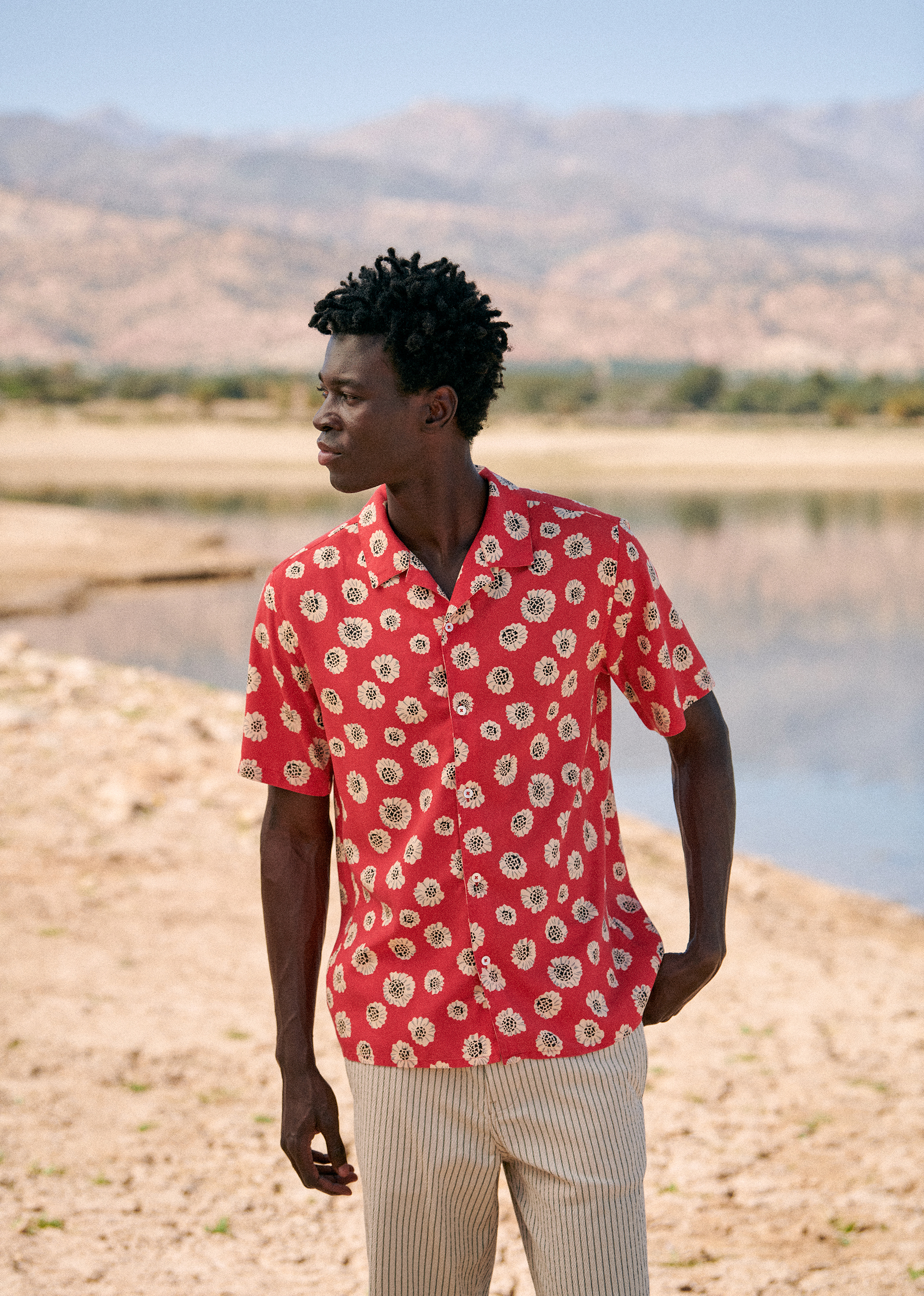 Chemise Holt - Rouge imprimé fleurs - POUR LUI 5906607
