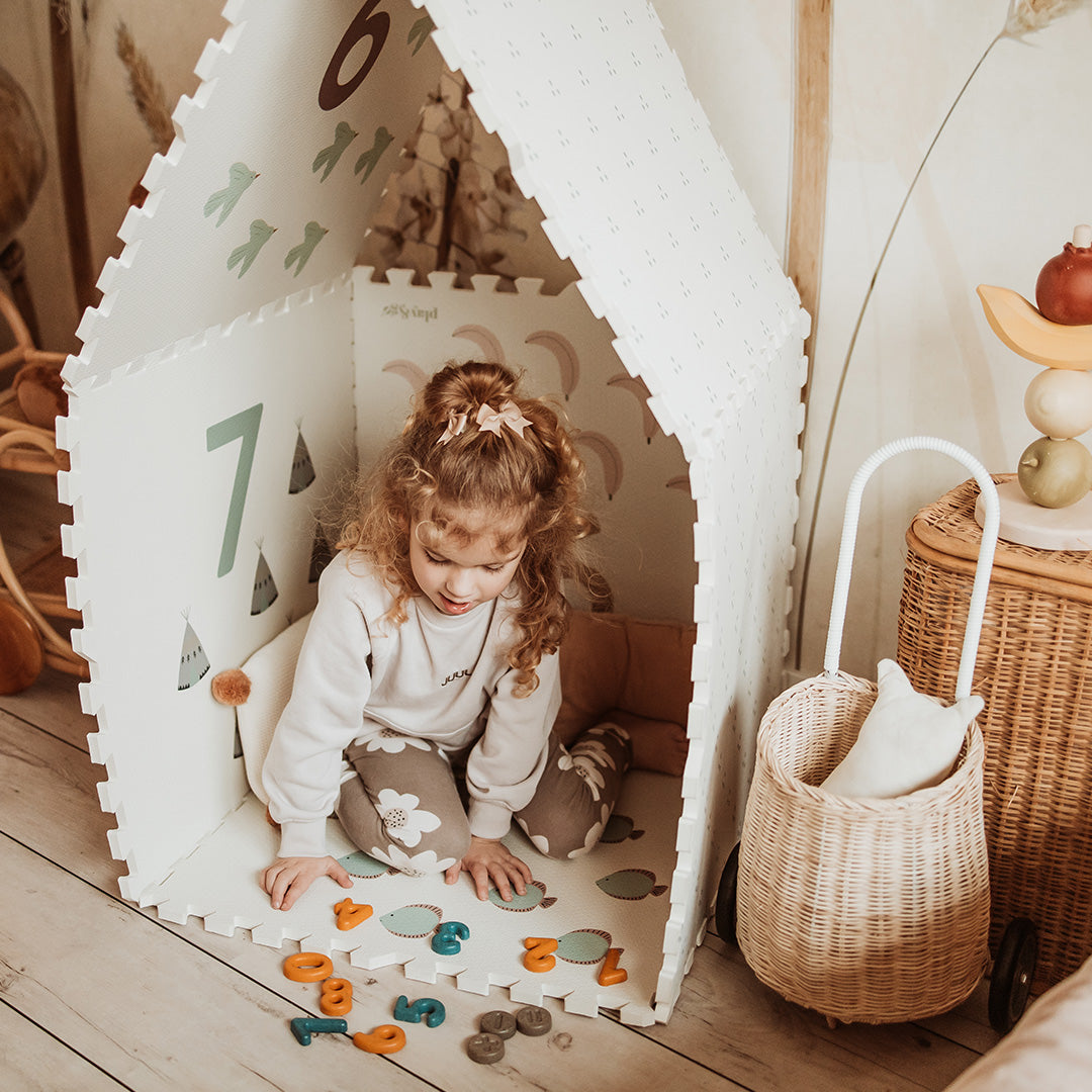 play&go 3-in-1 foam speelmat tiloo - numbers - 180x180 cm
