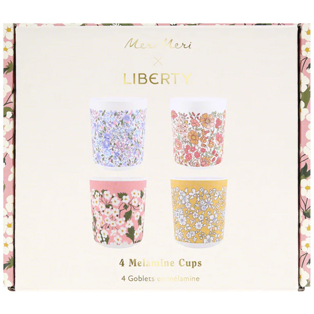 Meri meri bekers herbruikbaar liberty - 4st