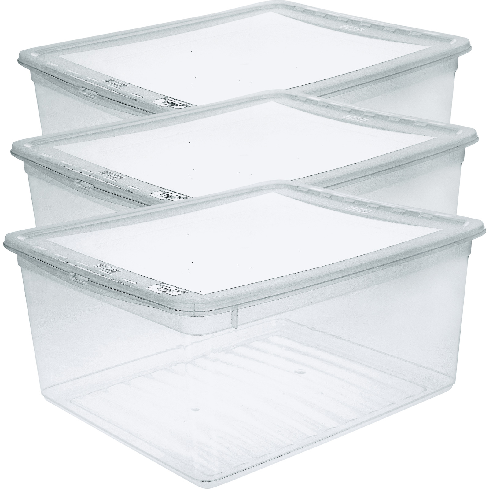 Boxen CLEAR 18L 3er Set