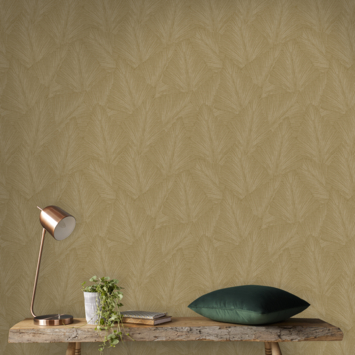 Vliesbehang Maya warm gold 120982
